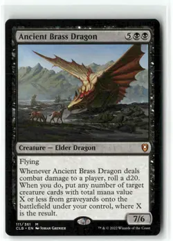 Ancient Brass Dragon 111/361 NM MTG Battle for Baldurs Gate Magic - Image 1