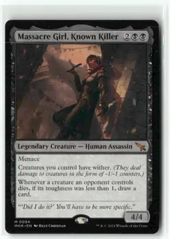 Massacre Girl, Known Killer 0094 NM MTG Murders at Karlov Manor Magic - Image 1