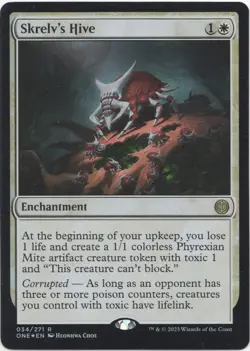 FOIL - Skrelv's Hive 034/271 NM MTG Phyrexia All Will Be One Magic - Image 1