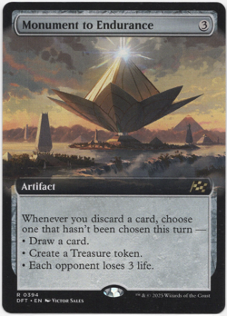 Monument to Endurance (Extended) 0394 NM MTG Aetherdrift Magic - Image 1