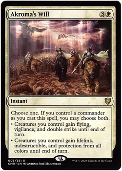MTG Commander Legends Akroma's Will (Rare) - Image 1