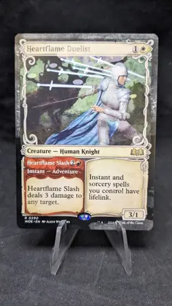 Heartflame Duelist (Showcase) - MTG Magic Wilds of Eldraine - Misprint LP - Image 1