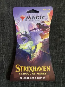 Magic the Gathering: Strixhaven School of Mages Sleeved Set Booster Pack Sealed 195166104973 - Image 1