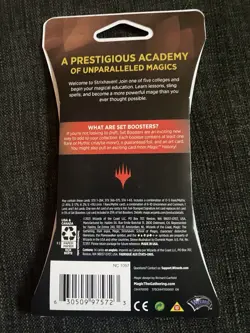 Magic the Gathering: Strixhaven School of Mages Sleeved Set Booster Pack Sealed 195166104973 - Image 2