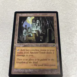 MTG Ancient Tomb Tempest NM Land, unplayed - Image 2