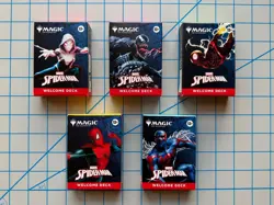 SDCC 2025 Magic The Gathering Spider-Man Complete Welcome Deck Set (5) - Image 1