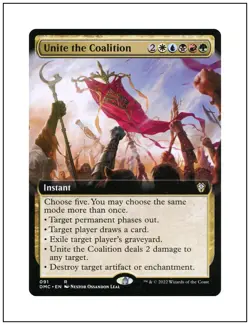1x Unite the Coalition, Extended Art, Magic the Gathering MTG NM - Image 1