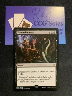 MTG RARE REGULAR - (DTK) NEAR MINT - DAMNABLE PACT 093/264 - Image 1