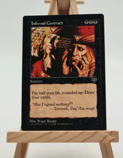 Infernal Contract Mirage Magic Karte MTG englisch (Hollischer Vertrag) - Image 1