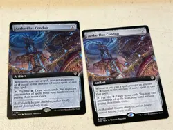 2 x mtg borderless Aetherflux Conduit, Aetherdrift commander, unplayed - Image 1
