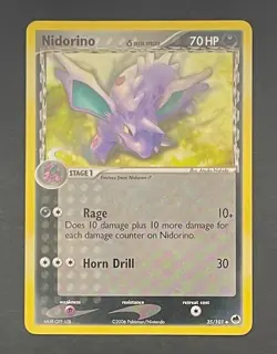 Pokemon Card Nidorino 35/101 Delta Species Dragon Frontiers - Moderately Played - Image 1