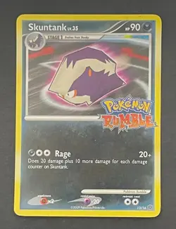 Pokemon Card Skuntank 13/16 Pokemon Rumble - Moderately Played - Image 1