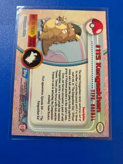 Pokemon topps #115 kangaskha card - Image 2