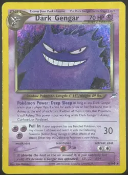 Pokemon TCG Dark Gengar Neo Destiny Holo WOTC 6/105 MP - Image 1