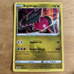 Pokemon TCG Regidrago 124/203 Evolving Skies Holo - Image 1