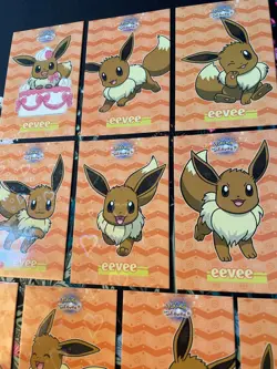 Pokemon Let's Go Eevee Database Peru Set Eevees Eeveelutions Set Hearts Holo - Image 4