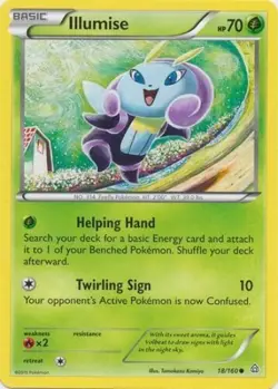 Pokemon TCG - Illumise - 18/160 - Common - XY: Primal Clash [Near Mint] - Image 1