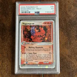 2003 Pokemon Magcargo EX Holo 95/97 EX Dragon PSA 5 (not CGC BGS) - Image 1