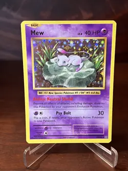 MEW 2016 POKEMON XY EVOLUTIONS HOLO RARE 53/108 NM no play pack to sleeve - Image 1