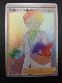 Pokemon Professor's Research 209/202 Sword & Shield Rainbow Secret Rare NM - Image 1