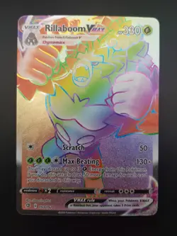 Pokemon Rillaboom Vmax 193/192 Rebel Clash Rainbow Secret Rare Near Mint - Image 1