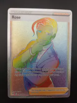 Pokemon Rose 196/189 Darkness Ablaze Rainbow Secret Rare Near Mint - Image 1