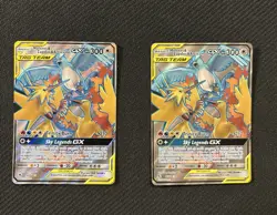 Pokemon TCG Moltres Zapdos Articuno GX 66/68 Full Art Hidden Fates NM/M Holo - Image 1