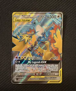 Pokemon TCG Moltres Zapdos Articuno GX 66/68 Full Art Hidden Fates NM/M Holo - Image 3