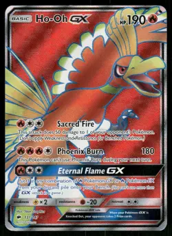 Ho-Oh GX (Full Art) 131/147 Ultra Rare Holo NM Pokemon SM - Burning Shadows - Image 1