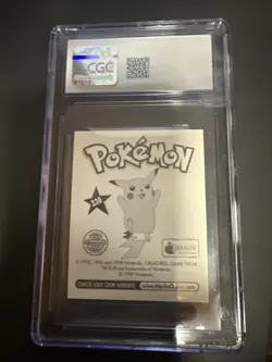 1998 Pokemon Merlin Series 1 #230 Wartortle Sticker CGC 8 - Image 2