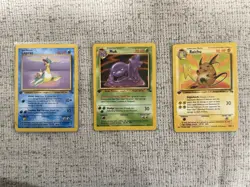 393 Assorted Pokemon TCG 1st Edition Fossil Lot Near Mint-Lightly Played - Image 3