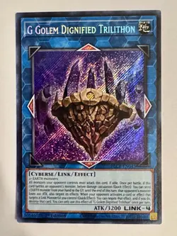 Yugioh G Golem Dignified Trilithon BLCR-EN045 Secret Rare 1st Ed Near Mint - Image 1