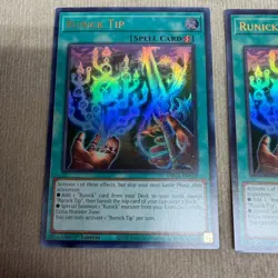 Yugioh! Playset 3x LP Runick Tip - TAMA-EN029 - Ultra Rare - 1st Edition NM - Image 2