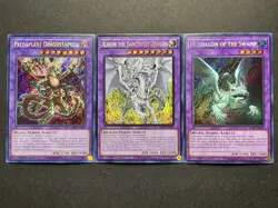 Albion The Sanctifire Dragon + Mudragon Of The Swamp + Dragostapelia | YuGiOh! - Image 1