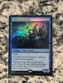 MTG English Valley Floodcaller NM Foil Bloomburrow - Image 1