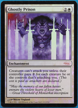 Ghostly Prison (FNM Promo) FOIL HP MTG MAGIC CARD (505951) ABUGames - Image 1