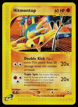 Pokemon Card - Hitmontop Aquapolis 82/147 Common Non Holo - Image 1
