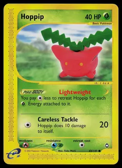 Pokemon Card - Hoppip Aquapolis 83/147 Common Non Holo - Image 1