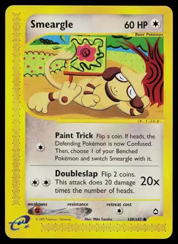 Pokemon Card - Smeargle Aquapolis 109/147 Common Non Holo - Image 1