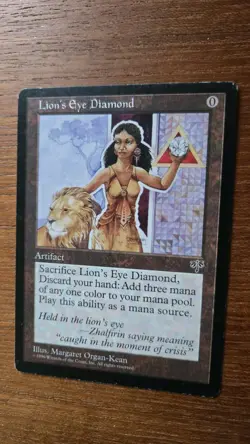 Lion's Eye Diamond MTG Mirage English Magic: The Gathering Card RARE MOD PLAYED - Image 4