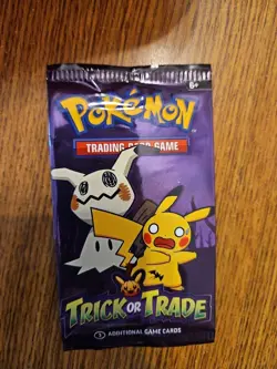 Pokemon 2023 Trick Or Trade Booster Pack Sealed 16 Packs (48 Cards Total) - Image 1