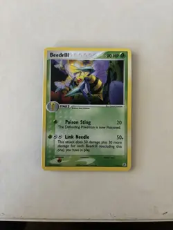 Weedle Kakuna Beedrill Holo Rare 1/112 EX Fire Red Leaf Green Pokemon Card - Image 5