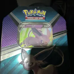 Pokemon Cards TCG Espeon V Heroes Tin Brand New Sealed Pokemon 4 Booster Packs * - Image 2