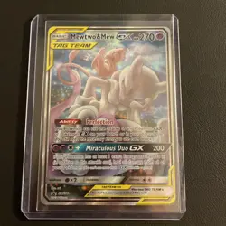 Mewtwo & Mew GX Tag Team SM191 2019 Power Partnership Tins Black Star Promo Card - Image 1