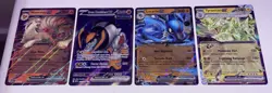 Pokemon EX Card Lot Of 4 Holo Rares 2023-2025 TCG Near mint Full Art Various Set - Image 2
