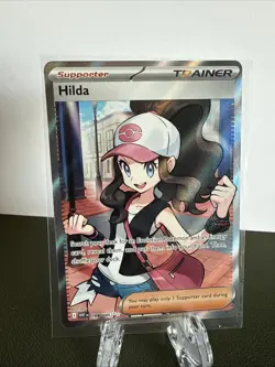 Hilda 164/086 Full Art Ultra Rare White Flare Holo Pokemon TCG Card Hilda - Image 1
