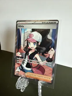 Hilda 164/086 Full Art Ultra Rare White Flare Holo Pokemon TCG Card Hilda - Image 2