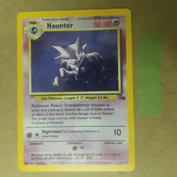 Haunter 6/62 - Holo RARE - Fossil Set - VINTAGE WOTC Pokemon Card - LP/MP - Image 1