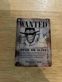 Portgas.D.Ace [Wanted] OP13-119 SEC One Piece Trading Card Game English ERROR - Image 1