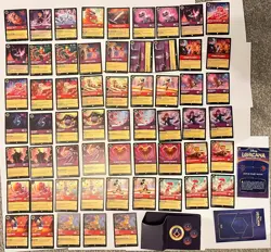Disney Lorcana 59 Cards Bundle Mixed Sets Common Uncommon Rare Foil Job Lot - Image 1